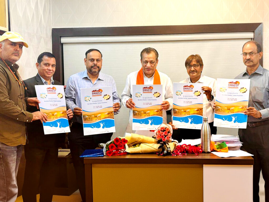 Rajasthan Leads India’s Dairy Production with Swad 24 – Dairy & Sweet Expo Poster Unveiling
